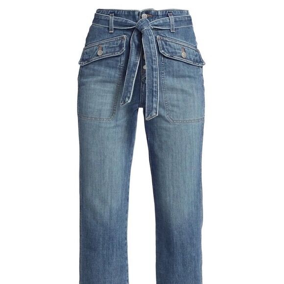 $378 NWT Veronica Beard Rinley Cropped Straight Leg High Rise Jeans Size 27 - Picture 8 of 15